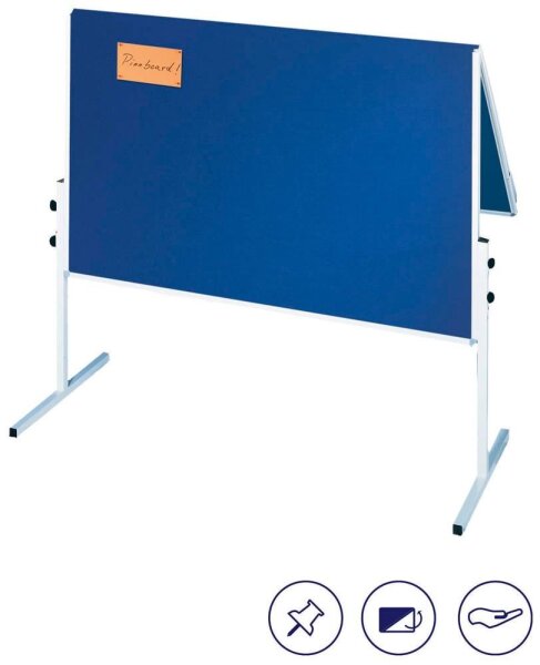 FRANKEN Moderationswand X-tra!Line 120,0 x 150,0 cm blau