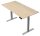 Kerkmann Move 1 plus elektrisch höhenverstellbarer Schreibtisch ahorn rechteckig, T-Fuß-Gestell grau 160,0 x 80,0 cm