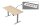 Kerkmann Move 1 plus elektrisch höhenverstellbarer Schreibtisch ahorn rechteckig, T-Fuß-Gestell grau 160,0 x 80,0 cm