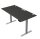 Kerkmann Move 1 plus elektrisch höhenverstellbarer Schreibtisch anthrazit rechteckig, T-Fuß-Gestell grau 160,0 x 80,0 cm