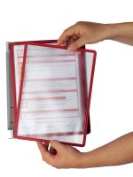 DURABLE Wand-Sichttafelsystem VARIO® WALL 555103 DIN A4 rot mit 5 St. Sichttafeln, 1 St.