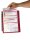 DURABLE Wand-Sichttafelsystem VARIO® WALL 555103 DIN A4 rot mit 5 St. Sichttafeln, 1 St.
