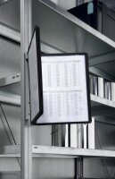 DURABLE Wand-Sichttafelsystem VARIO® MAGNET WALL 591401 DIN A4 schwarz mit 5 St. Sichttafeln, 1 St.