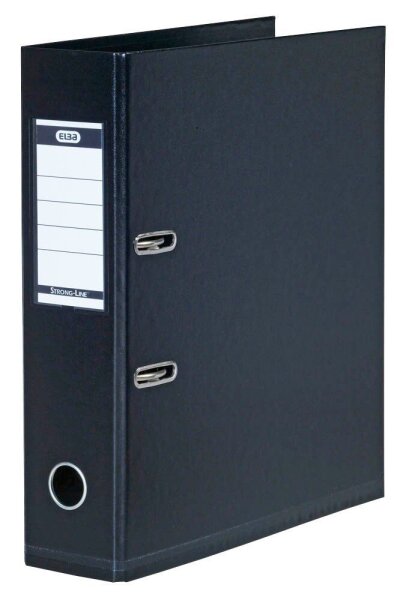 ELBA STRONG-LINE Ordner schwarz Kunststoff 8,0 cm DIN A4, 1 St.