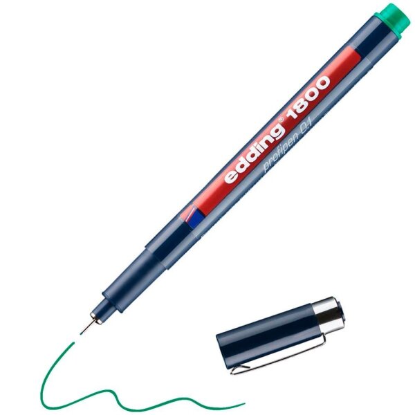 edding 1800 profipen Fineliner grün 0,25 mm, 1 St.