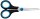 WESTCOTT Linkshänder-Schere Easy Grip schwarz-blau 14,0 cm
