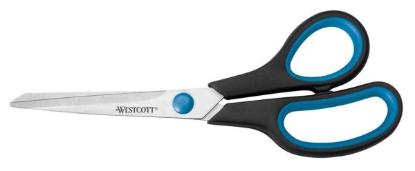 WESTCOTT Schere Easy Grip schwarz-blau 20,0 cm