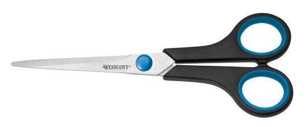 WESTCOTT Schere Easy Grip schwarz-blau 18,0 cm