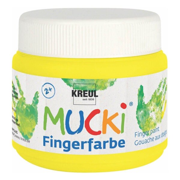 KREUL MUCKI Fingerfarbe neongelb 150,0 ml, 1 St.