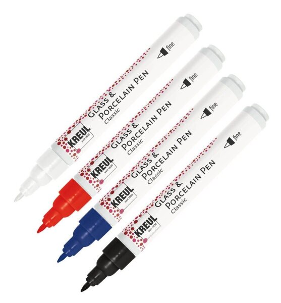 KREUL Classic Porzellanstifte farbsortiert 1,0 - 2,0 mm, 4 St.