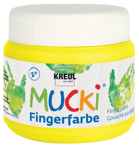KREUL MUCKI Fingerfarbe gelb 150,0 ml, 1 St.