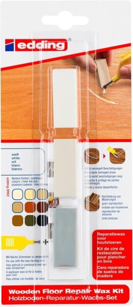 edding 8902 Wachs 4-8902-1-4049 Parkett- & Laminat-Reparaturset 3 mischbare Farbtöne