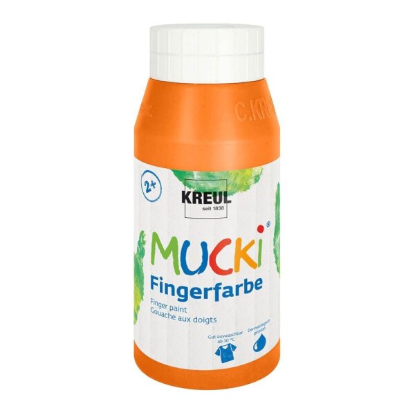 KREUL MUCKI Fingerfarbe orange 750,0 ml, 1 St.