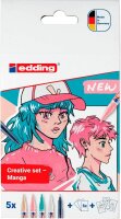 edding Manga Acrylstifte-Set farbsortiert 1,0 - 2,0 mm, 1 Set