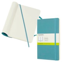 MOLESKINE Notizbuch Classic ca. DIN A5 blanko, riff blau...