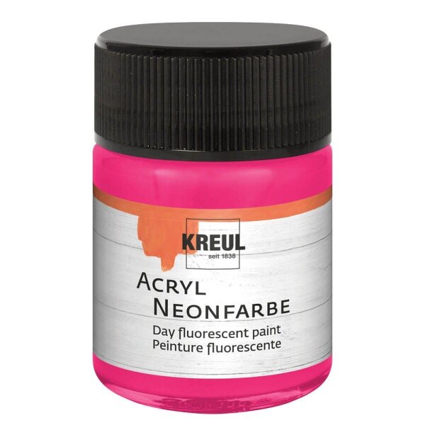 KREUL Acrylfarbe neonpink 50,0 ml, 1 St.