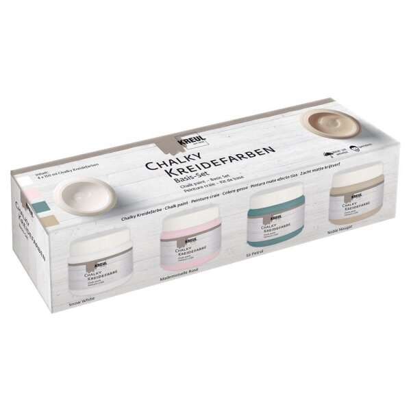KREUL Chalky Kreidefarben farbsortiert 4 x 150,0 ml, 4 St.