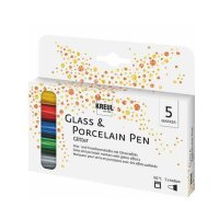 KREUL Glitter Porzellanstifte farbsortiert 2,0 - 4,0 mm,...