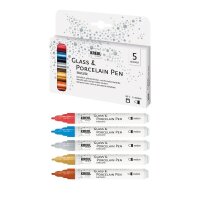 KREUL Metallic Porzellanstifte farbsortiert 2,0 - 4,0 mm,...