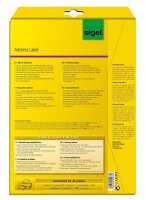 SIGEL Adressetiketten LA315 weiß 45,7 x 21,2 mm, 25 Blatt