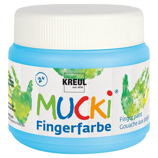 KREUL MUCKI Fingerfarbe hellblau 150,0 ml, 1 St.