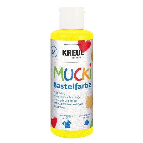 KREUL MUCKI Acrylfarbe gelb 80,0 ml, 1 St.
