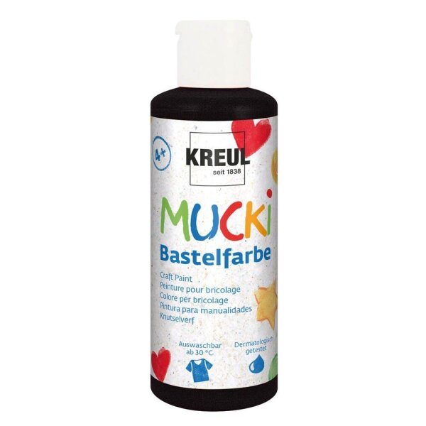 KREUL MUCKI Acrylfarbe schwarz 80,0 ml, 1 St.