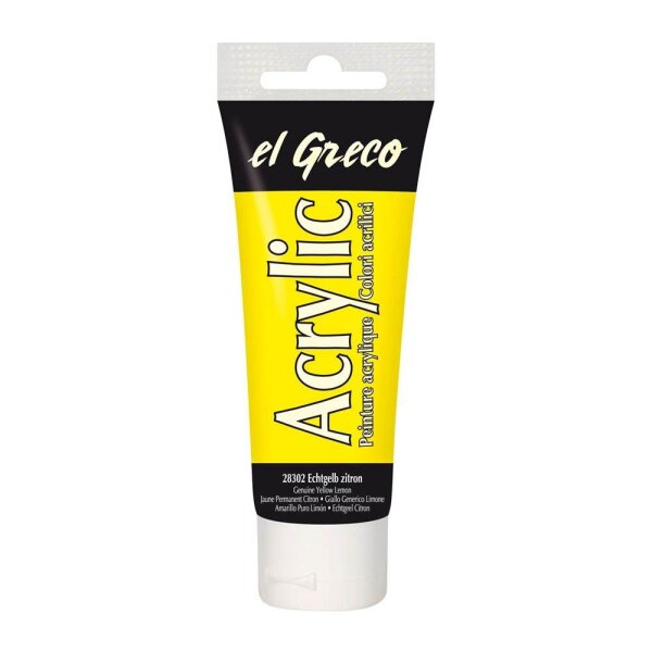 KREUL el Greco Acrylfarbe echtgelb zitron 75,0 ml, 1 St.