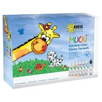 KREUL MUCKI Kleine Tierwelt Fenstermalfarben farbsortiert...