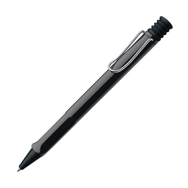 LAMY Kugelschreiber safari schwarz hochglänzend, Schreibfarbe: schwarz, 1 St.