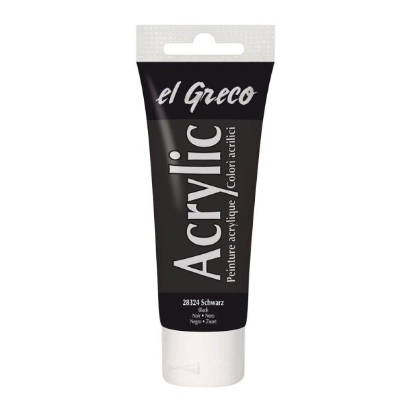 KREUL el Greco Acrylfarbe schwarz 75,0 ml, 1 St.
