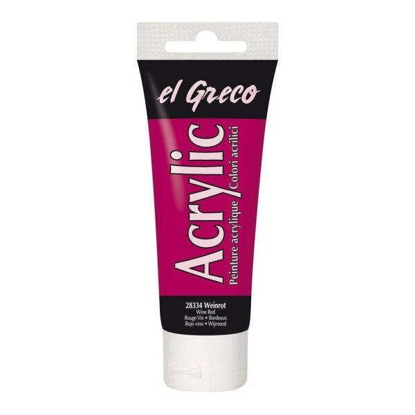 KREUL el Greco Acrylfarbe weinrot 75,0 ml, 1 St.