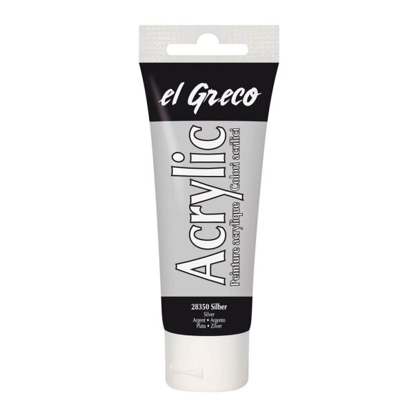 KREUL el Greco Acrylfarbe silber 75,0 ml, 1 St.