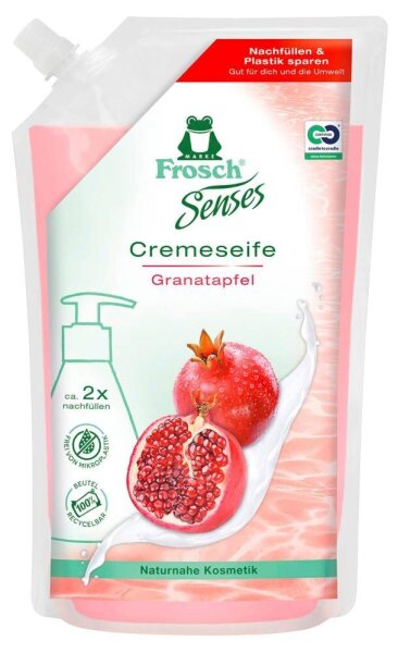 Frosch® Senses Granatapfel Flüssigseife Nachfüllpackung 500 ml, 1 St.