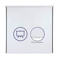 FRANKEN Rolloleinwand X-tra!Line 1:1, 240 x 240 cm...