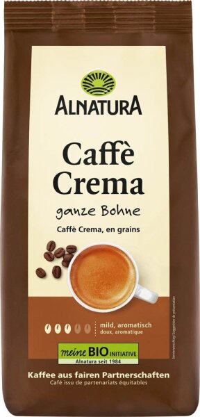 ALNATURA Caffè Crema Bio-Kaffeebohnen, Arabicabohnen mild, 1 kg