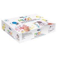 KREUL MUCKI Fingerfarben farbsortiert, 1 Set