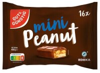 GUT&GÜNSTIG mini Peanut Schokoriegel 16 St.  (...