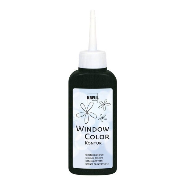 KREUL Kontur Fenstermalfarben schwarz 80,0 ml