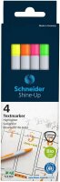 Schneider Shine-UP Textmarker farbsortiert, 4 St.