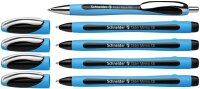 AKTION: Schneider Kugelschreiber Slider Memo hellblau/schwarz, Schreibfarbe: schwarz, 4 St. + GRATIS Schneider Kugelschreiber Slider Rave XB