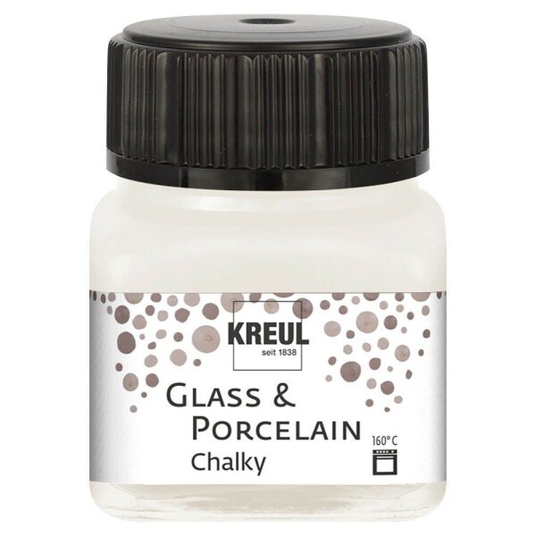 KREUL Chalky Porzellanfarben weiß 20,0 ml