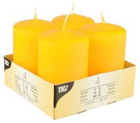 STARPAK Kerzen gelb, 4 St.