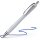 Schneider Kugelschreiber Slider Rave XB silver grey, Schreibfarbe: blau, 1 St.