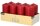 STARPAK Stumpenkerzen bordeaux, 8 St.