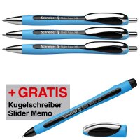 AKTION: Schneider Kugelschreiber Slider Rave XB blau,...
