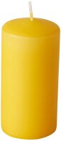 STARPAK Stumpenkerzen goldgelb, 8 St.