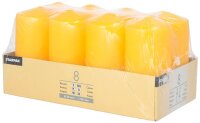 STARPAK Stumpenkerzen goldgelb, 8 St.