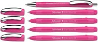 AKTION: Schneider Kugelschreiber Slider Memo pink, Schreibfarbe: blau, 4 St. + GRATIS Schneider Kugelschreiber Slider Rave XB pink