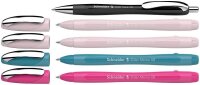 AKTION: Schneider Kugelschreiber Slider Memo farbsortiert, Schreibfarbe: blau, 4 St. + GRATIS Schneider Kugelschreiber Slider Rave XB black